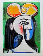 Pablo Picasso, Girl With Black Hair And Yellow Hat