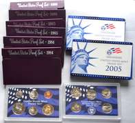 2 Each US Proof Sets 1984 1985 1986 2005