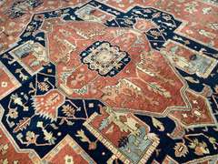 MAGNIFICENT SERAPI DESIGN RUG 9x12