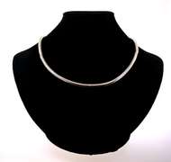 Alluring Handmade Italian Sterling Silver Flexible Snake Chain Necklace