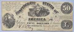 Sept 2 1861 Series $50 CSA Note