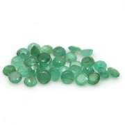 Rich emerald green 6.46ct 37pc emerald set
