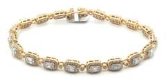 Precious Yellow Gold Diamond Bracelet