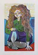 Pablo Picasso, Woman Sitting Crossed Legs