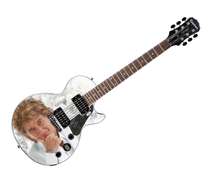 Rod Stewart Autographed Gibson Epiphone Les Paul Photo Graphics Guitar ACOA