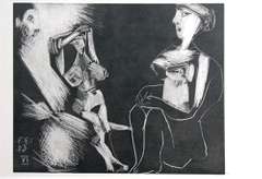 Pablo Picasso, Plate 222 from '347' series