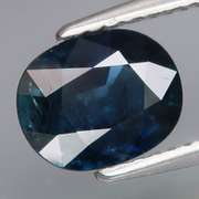 Silky! 1.70ct HEATED ONLY dark blue Sapphire