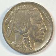 Key date 1923-S Buffalo Nickel in VF