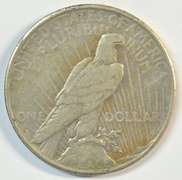 Original XF 1934-S Peace Silver Dollar. Key date