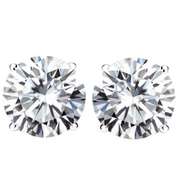 CERTIFIED 3.00 CT MOISSANITE (E COLOR/VVS) PT900 EARRINGS STUD