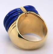 Extravagant Pearl, Lapis Lazuli, and Diamond 14kt Ring