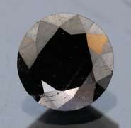 Exquisite 1.18ct smooth cut Black Diamond solitaire