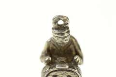 Sterling Silver 3D Robed Scholar Student Priest Charm/Pendant