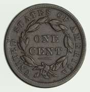 1839/36 Young Head Large Cent - Circulated