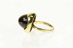 14K Yellow Gold 1960's Retro Tiger's Eye Cabochon Cocktail Ring