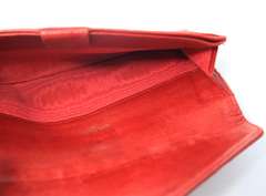 Authentic Chanel Red Leather Wallet