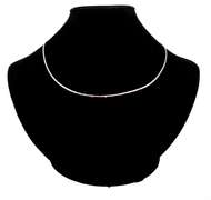 Beautiful Handmade Italian Sterling Silver Criss Cross Chain Necklace