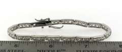 Sterling Silver Tennis Bracelet with Cubic Zirconia