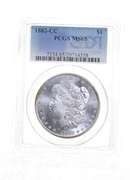 MS65 1882-CC Morgan Silver Dollar - Graded PCGS