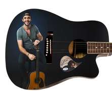 Thomas Rhett Autographed Signed Custom Photo Graphics Guitar ACOA