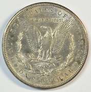 Fully struck BU 1897-S Morgan Silver Dollar. Original