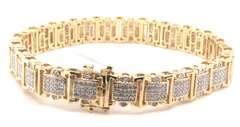 Incredible Yellow Gold Diamond Braelet