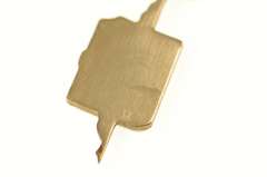 14K Yellow Gold Alpha Beta Alpha Library Fraternity Book Charm/Pendant