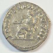 Mint State Caracalla Roman Silver Denarius, 198-217 AD