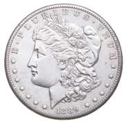 1889-CC Morgan Silver Dollar