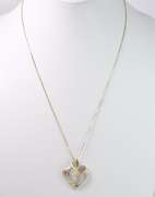 Darling Diamond Heart Pendant Necklace in 10K & 14K Yellow Gold