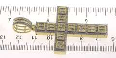 Statement 10kt Diamond Cross Pendant