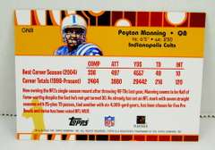Peyton Manning 2005 Gold Nuggets Football Card