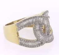 Trendy 10kt Diamond Men's Ring