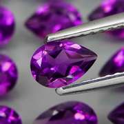 Glittering 8.52ct 6x4mm real Bolivian Amethyst set