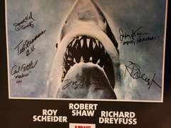 Jaws Cast x10 Autographed Signed 24x36 Poster ACOA Exact Video Proof