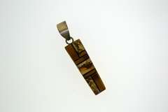 Sterling Silver Inlay Mixed Gemstone Pendant