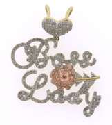 Stylish 10kt Boss Lady Diamond Pendant