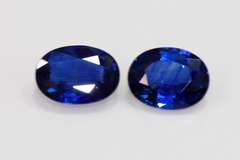 Fine Pair of Matching Natural Sapphires