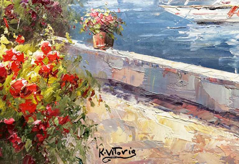 BEAUTIFUL HAND PAINTED OIL PAINTING ON CANVAS