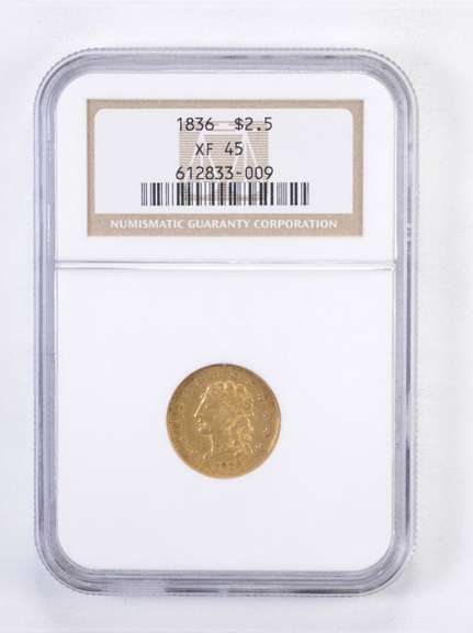 XF45 1836 $2.50 Classic Head Gold Quarter Eagle - Graded NGC