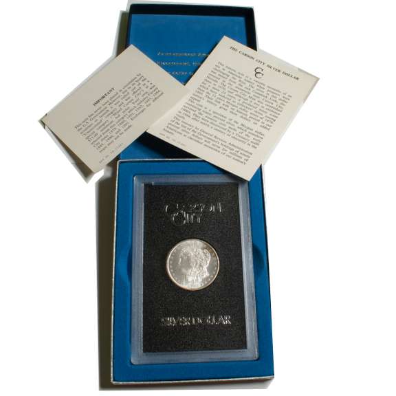 1882 CC Frosty White Unc GSA Morgan Dollar