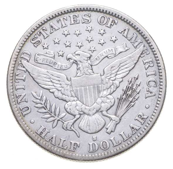 1894-S Barber Half Dollar