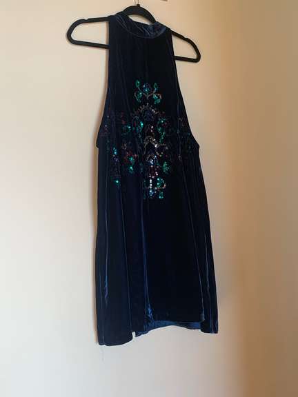 Free People Embellished Swing Dress