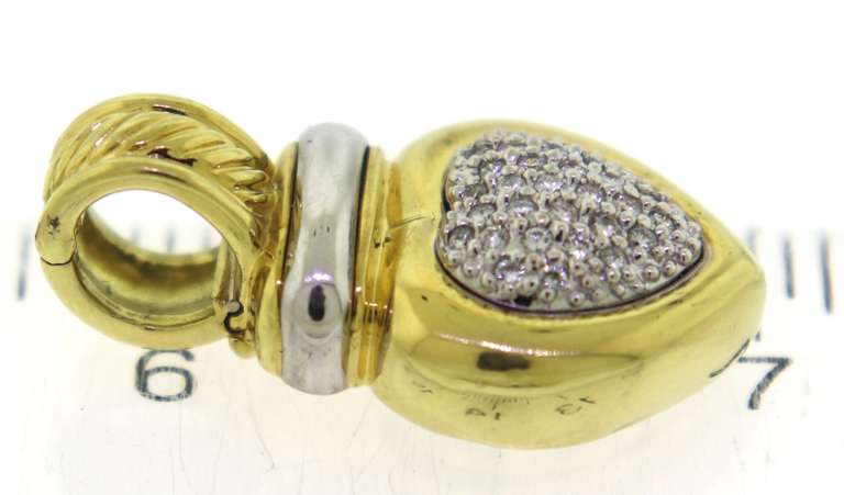David Yurman Diamond Heart Pendant