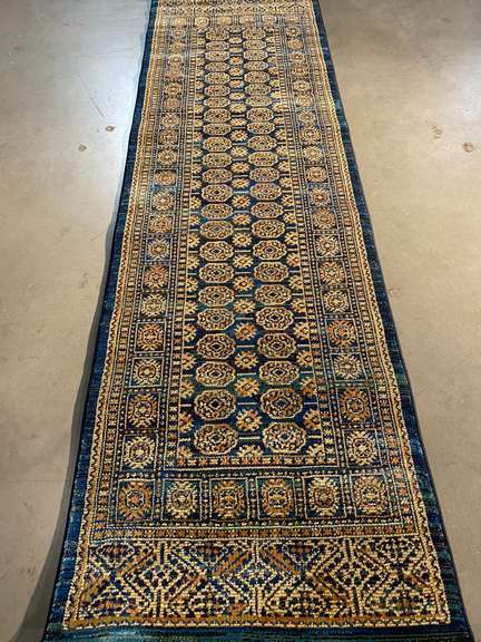 STUNNING MODERN BOKHARA RUNNER 8 FT