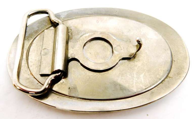 Enameled Train Locomotive Belt Buckle