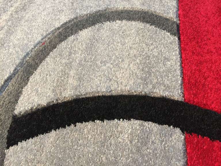 MODERN HAND CARVED DESIGN RUG 6 Round