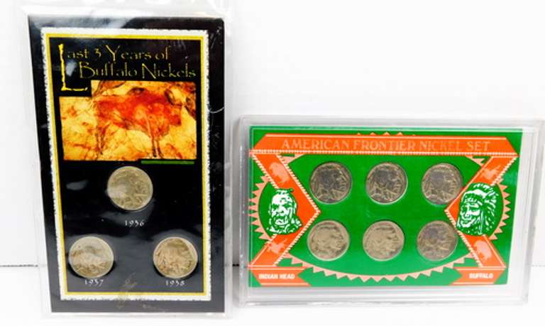 2 Indian Head Buffalo Nickel Sets