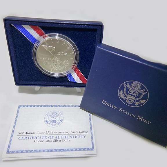 2005 MARINE CORPS BU COMMEM DOLLAR OGP