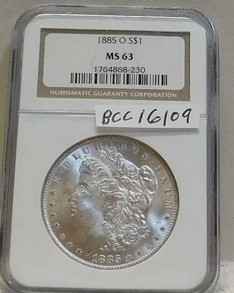 1885-O Morgan Dol NGC MS-63